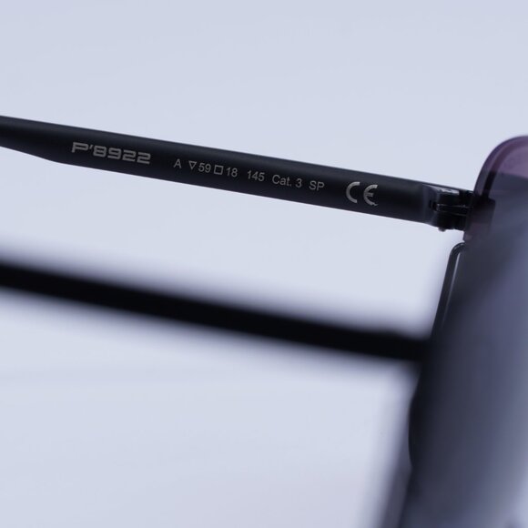 🕶️ New Porsche Design P8922 A Sunglasses - Black Frame, Smoke Lenses - Picture 6 of 8